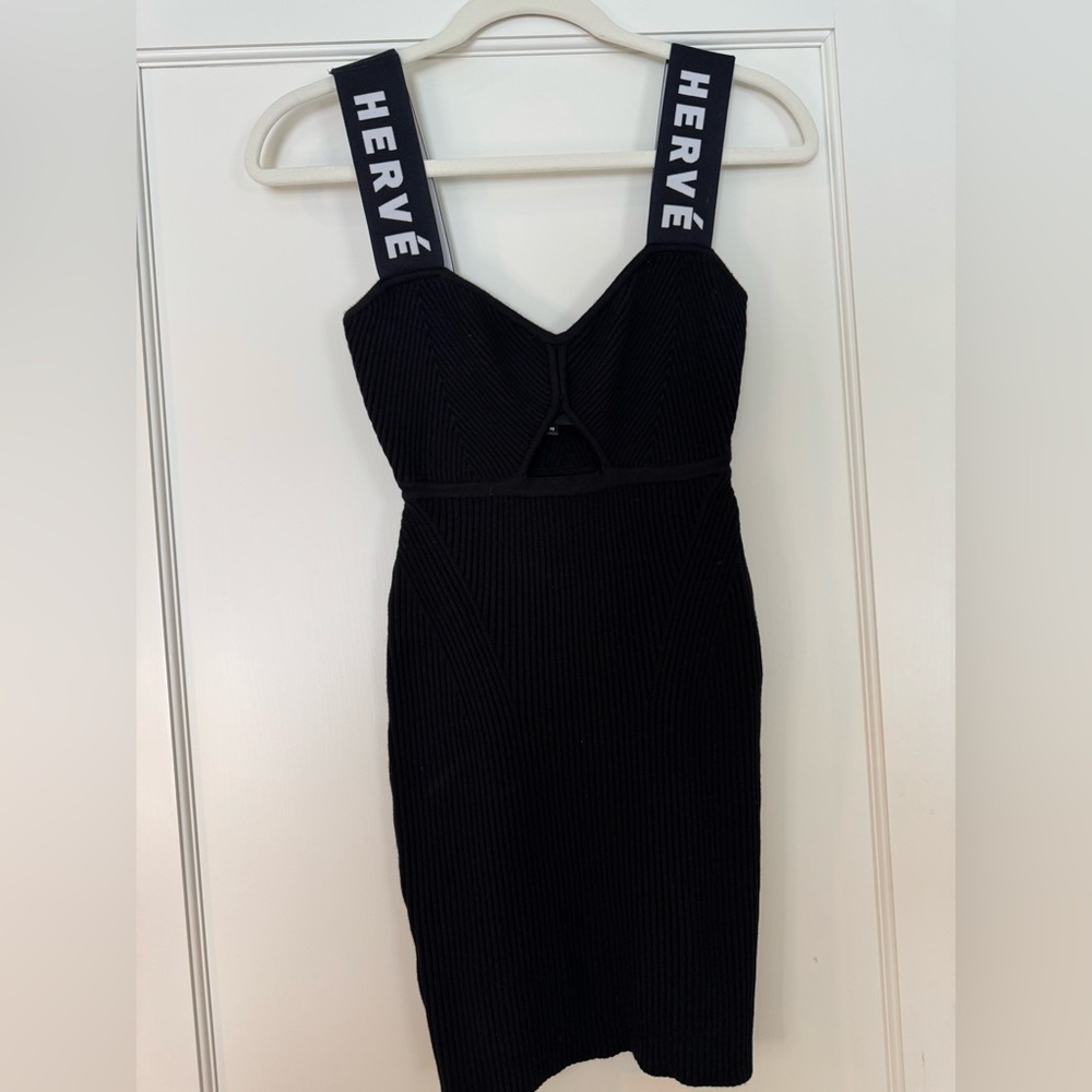 Herve Leger Black Mini Dress